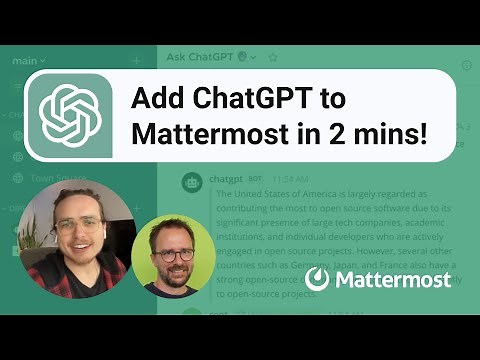 Add ChatGPT to Mattermost in 2 minutes
