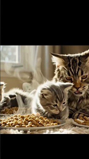 Two Cute Cats Meowing Together | Adorable Cat Sounds Video