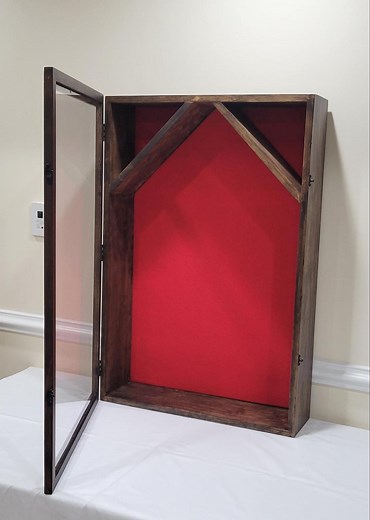 Military Uniform Shadow Box Uniform, Medals & Flag Memorabilia Display Case, Keepsake Box, Felt Foam Backing Hinged Frame With Plexiglass - Etsy