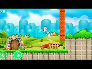 Syobon Action 2 HD Level 1 Walkthrough speedrun | Cat Mario Level 1