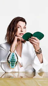 Linda Evangelista by Ethan James Green for Bvlgari Icons 2026. Styled by Gabriella Karefa-Johnson. Hair: Olivier Schawalder. Makeup: Ana Takahashi. #dnaModels | dna Model Management