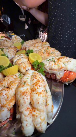 1.5M views · 23K reactions | Dozen Lobster Tails?!咽Golden Steer Steakhouse #steak #Lobster #Seafood #SeafoodFeast #LobsterTail #LobsterLover | Jayteetakesabite | Facebook