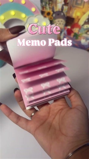 Cute memo pads means tiny reminders, big happiness 🎀📝✨
