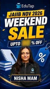 JAIIB November 2026 Weekend Sale | Up to 80% OFF on All Courses | Limited Time Offer