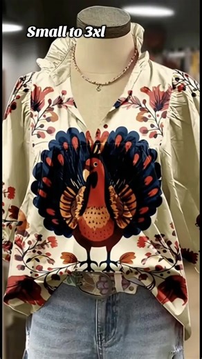 ✨ Fall in love with your new favorite Thanksgiving top! 🍂 This stunning floral pullover features a bold vintage-inspired print with deep blue and burnt orange blooms, a chic striped collar and cuffs, and a relaxed fit that flatters every figure. Perfect for Thanksgiving dinner, fall parties, or cozy nights out effortlessly stylish and ultra-comfy. #Bohostyle #vintagefashion #trendingoutfit #tiktokshopblackfriday #tiktokshopcybermonday