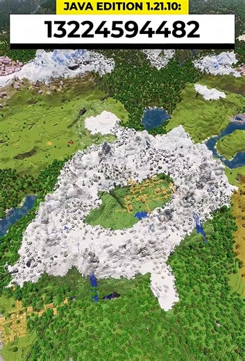 Minecraft mountain circle village seed | Amazing build & exploration