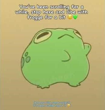 Stop Scrolling & Chill With Frogge 🐸