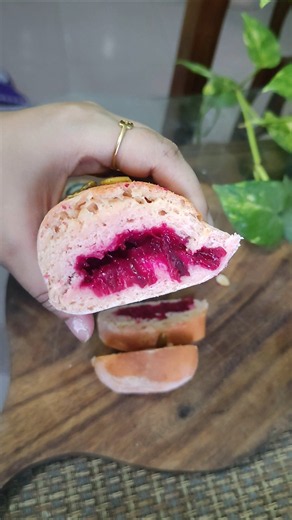 Beetroot Swiss Bread 🤗 #foodshorts #cookingshorts