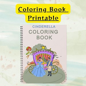 Cinderella Princess Coloring Book for Kids | Fairy Tale Coloring Pages | Printable Digital Download - Etsy