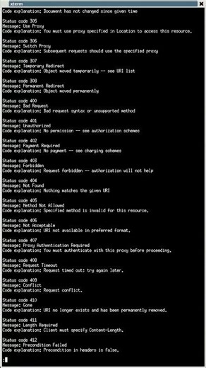 A Command to Display HTTP Status Codes #Linux #BSD #Solaris #UNIX