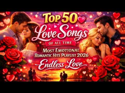 Top 50 Love Songs of All Time 💖 Most Emotional Romantic Hits Playlist 2026 🌹 Endless Love