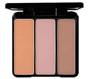 EVE PEARL Blush Trio Blush Palette Everyday Natural Looking Long Lasting Makeup Vitamin E Skincare- Sunny Cheeks