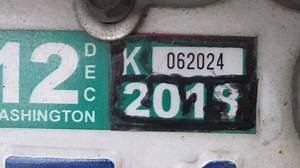 'Sneaky' driver caught with expired license plate tab colored in to say 2019