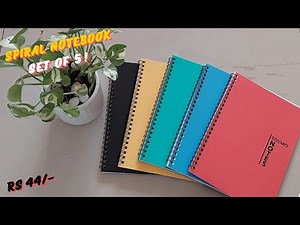 Solimo Spiral Binding Notebook Review & Demo | Best Spiral Binding Notebook | Spiral Notebooks Set