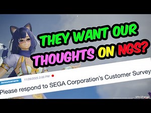 [PSO2:NGS] SEGA Corporation Customer Survey