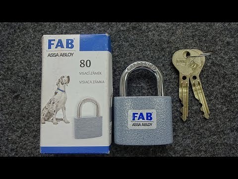 (1131) FAB Padlock from Czech Republic