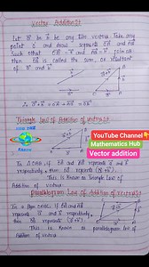 1.6K views · 11 reactions | Vector addition #VectorAddition #vector #vectoralgebra #maths #viralreelsfb | Mathematics Hub | Facebook