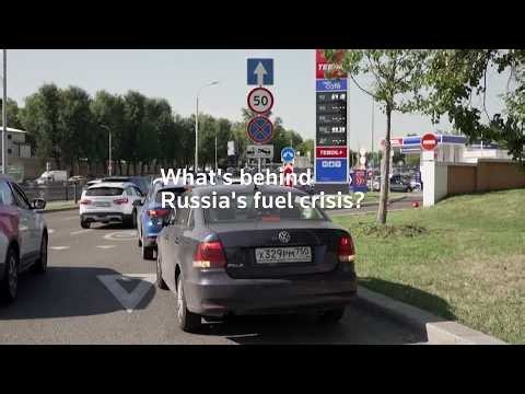 Why Russians are having to queue for hours for fuel