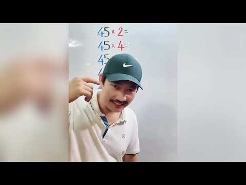 Hack full multiplication table 45🤪#maths #multiplication