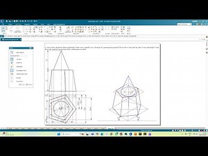 Isometric Projection 16: Cone and Frustum of Pentagonal Pyramid