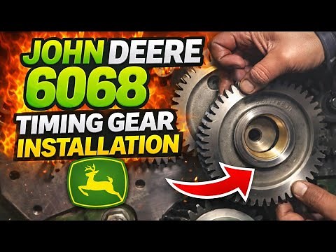 John Deere 6068 Timing Gear Installation — No Special Tools Needed