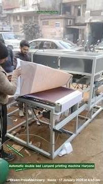 26.40 automatic double bed lanyard printing machine #lanyardprintingmachine #shorts #leeprint #print