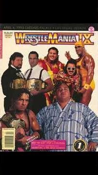 WWF Wrestlemania 9 Program 1993 #brethart #wwe #hulkhogan #wcw #aew #romanreigns #johncena #cmpunk
