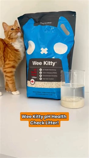 Your cat’s litter just got smarter. 👀🐱 Meet Wee Kitty Clumping pH Health Check Cat Litter by @rufusandcoco - an award-winning innovation designed to help you monitor your cat’s urinary health at home. Here’s why it’s different: 💙 It contains colour-changing pH indicator pellets 💙 If elevated pH levels are detected, the pellets change colour 💙 It delivers powerful clumping and fast odour control 💙 Made from natural tofu 💙 One bag can last up to 8 weeks Normal urine pH? The pellets stay the