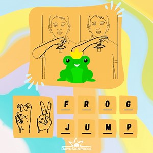 Take a leap into fun on Frog Jumping Day! Can you guess what this ASL...