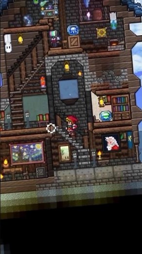 Terraria house idea Ice biome #terraria #games #house #ideas #terraria1