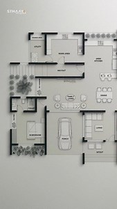 12K views · 406 reactions | Unlock your dream lifestyle with this stunning 3BHK home designwhere elegance meets innovation in every corner! ✨ Ready to build your masterpiece? Follow @sthaayi_design_lab for more jaw-dropping inspirations! | Sthaayi Design Lab | Facebook