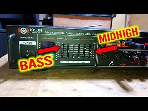 BASS CHECK JOSON MARS MAX AMPLIFIER loaded 800WATTS @4OHMS | How to separate bass and midhigh setup