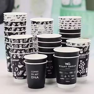 [Hot Item] Disposable Prophy Cups Single Wall Round Craft Paper with Gold Foil Stamping Embossing Print Design