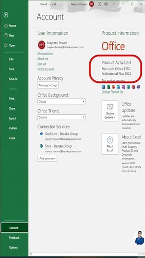 How to check Microsoft office version #excel #office #msoffice