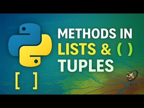 Python Basics #7 - List & Tuple Methods Tutorial