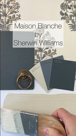 Maison Blanche by Sherwin Williams is a warm neutral off-white paint color perfect for your home.