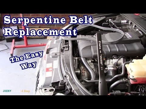 Serpentine Belt Replacement Audi A4 the easy way !! + Tool Review
