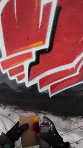 Smart or cheating? 🤔 @quickx3k⁠ ⁠ #spraypaint #cardboard #graff #letters #bombingscience #graffitiart #tricks | Bombing Science