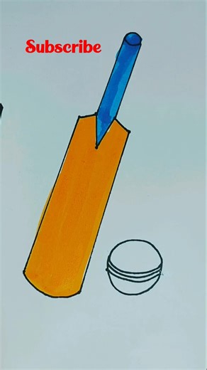 Bat ball acrylic colour art #shorts #drawing #art #trending #ytshorts #dance