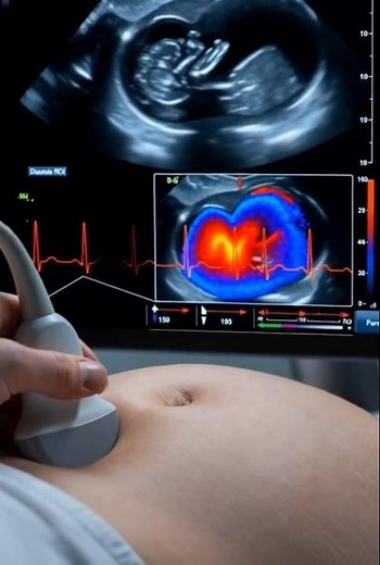 🚨 Triple Doppler: Detecting reverse flow?#Shorts #Viral #Triplets #Triplettes #Ultrasound4D