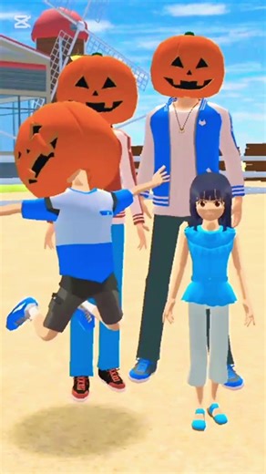 Sibotak Mio Chased by Zombie in Sakura City _ Sakura School Simulator _sakuragame_shorts