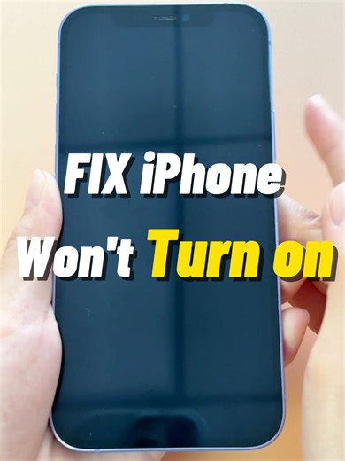 How to Fix iPhone Won't Turn On without Data Loss #iphonewontturnon