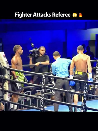 Fighter Attacks Referee 🔥#ufc #mma #fighter #referee #fyp | referee during game