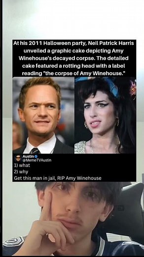 2011 Halloween party, Neil Patrick Harris unveiled a graphic cake of Amy Winehouse’s decayed corpse