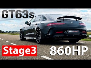 860HP & 1040NM Mercedes-AMG GT63s Stage 3 Tuning | Dyno, POV & Crazy Sound
