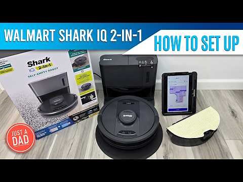 Shark IQ 2-in-1 Self Empty Robot Vacuum & Mop RV2402WS at Walmart How To Setup WiFi & Unboxing