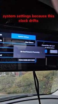 How to format SD card and set time and date on AZDOME dash cam