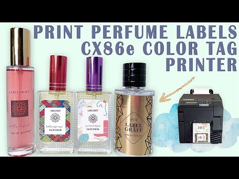 Metallic Waterproof Perfume Labels Digital Printer