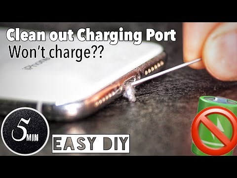 Phone Not Charging? How to Clean Phone Charging Port (iphone)
