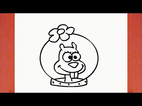 HOW TO DRAW SANDY CHEEKS FROM SPONGEBOB